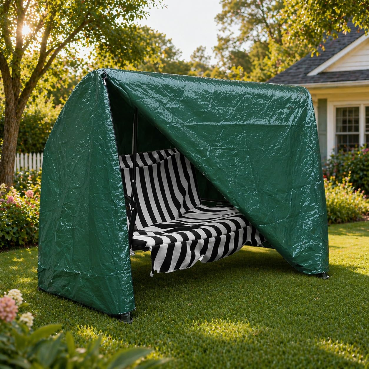DIVCHI Garden Swing Covers Waterproof Heavy Duty Outdoor Swinging Chair Cover Wi