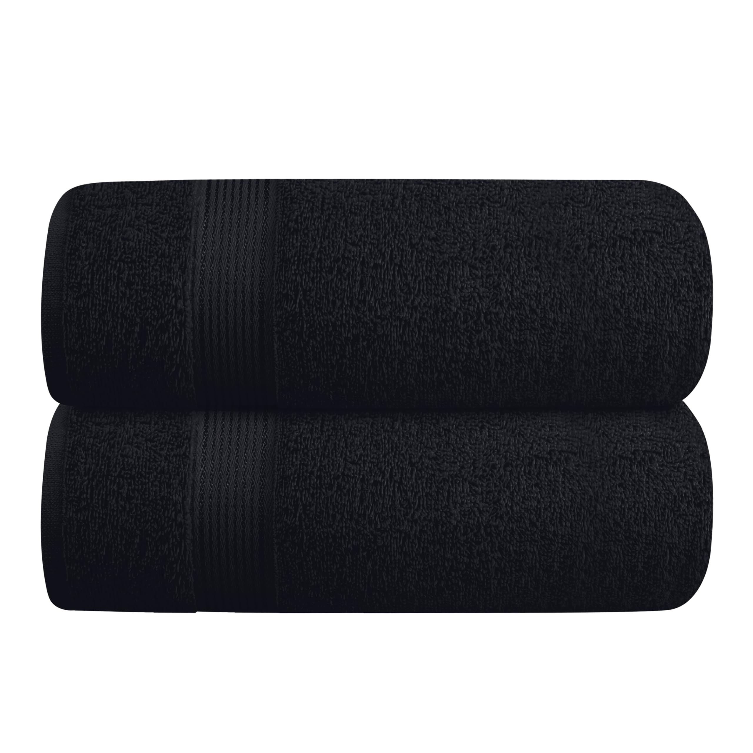 Belizzi Home Cotton 2 Pack Oversized Bath Towel Set 28x55 inches, Large Bath Tow