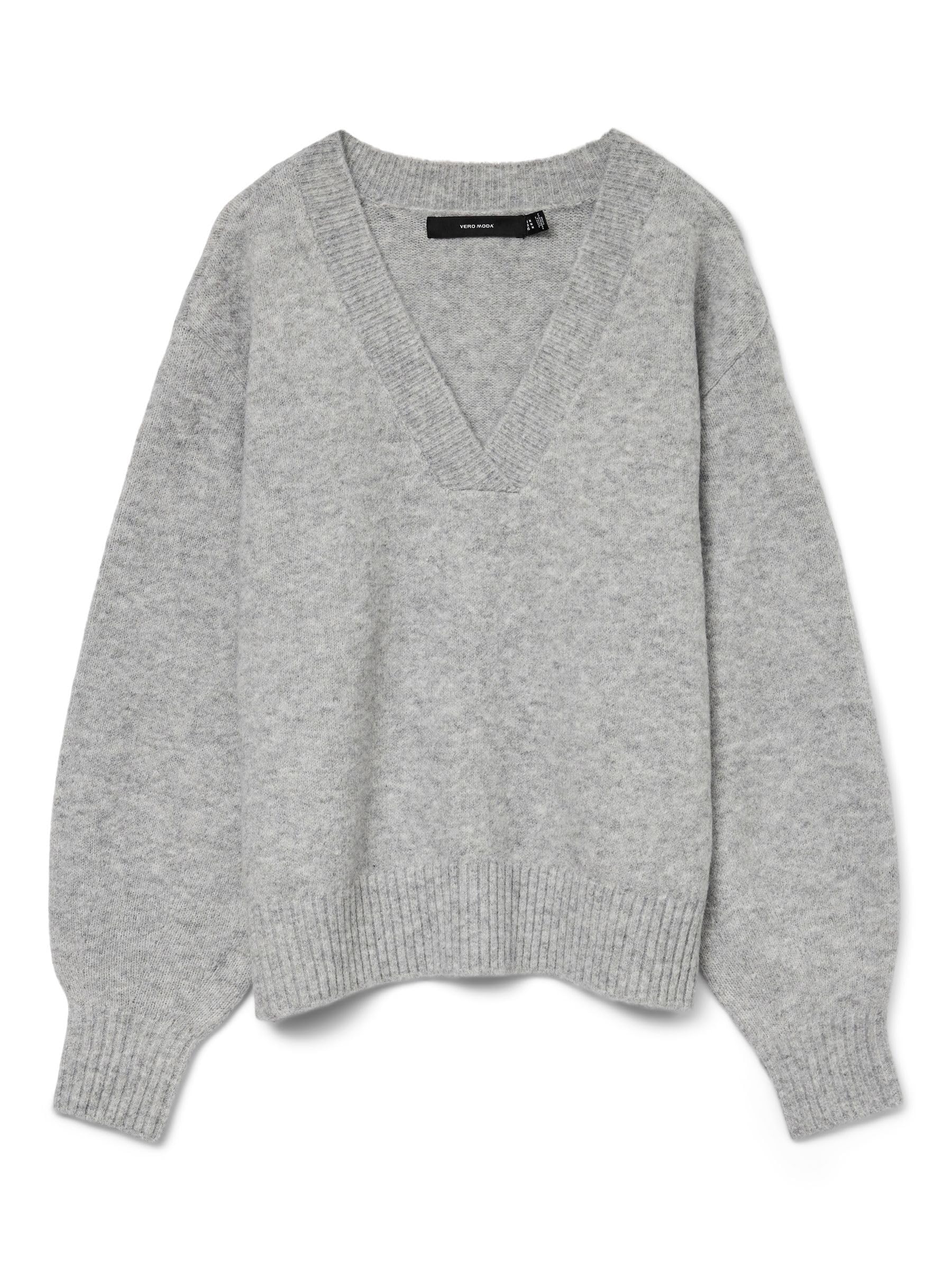 VERO MODA LS V-Neck Vmboom Noos Women's V-Neck Pullover