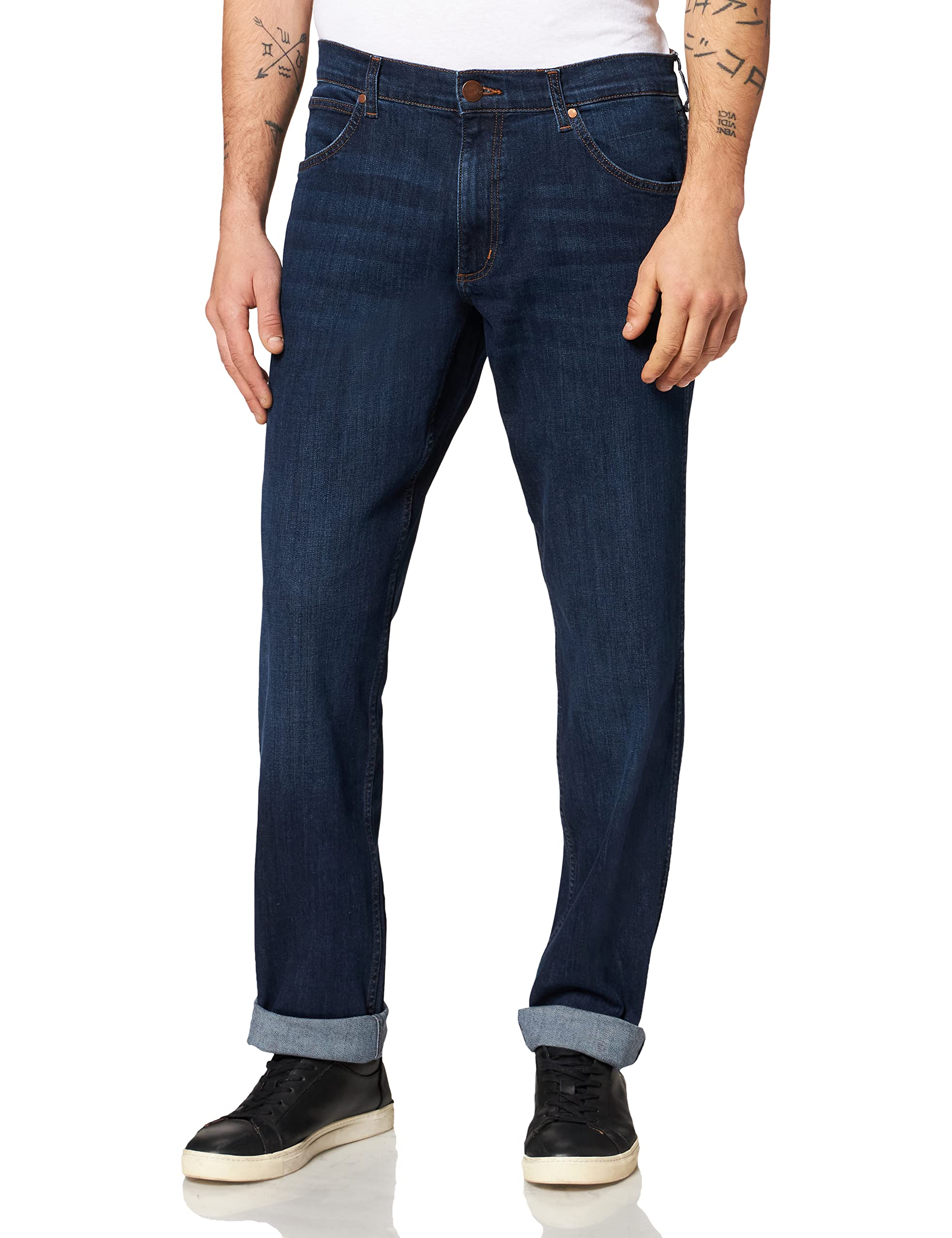 Wrangler - Men's Jeans - Straight Fit Regular - Greensboro - Light Blue Fade