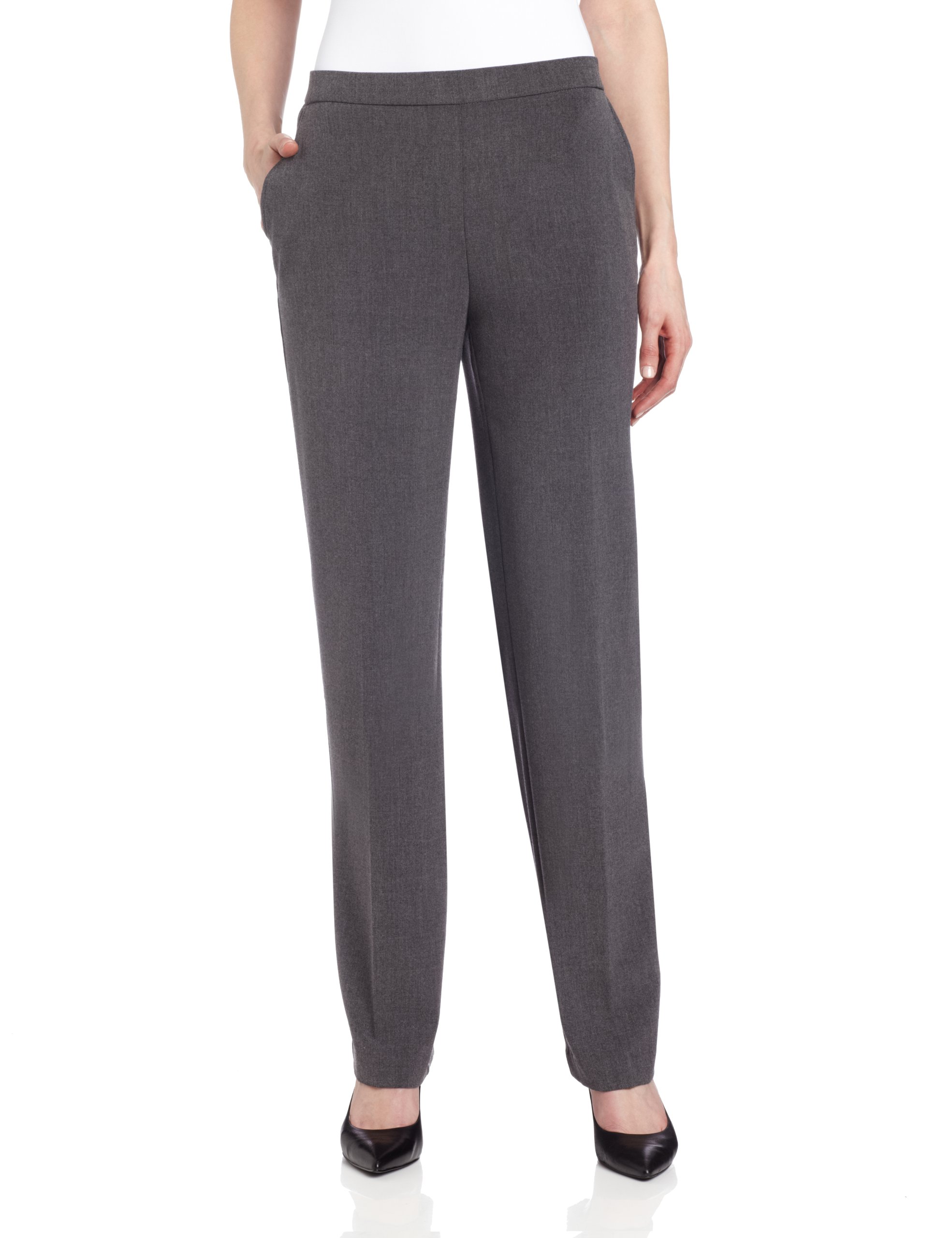 Briggs New York Women's Pull on Dress Pant (Regular Short & Tall Length)