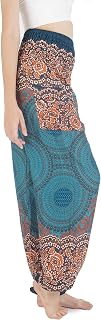 Boho Pants 2-Pocket Flowy Harem Pants Women for Yoga Travel Hippie Clothes