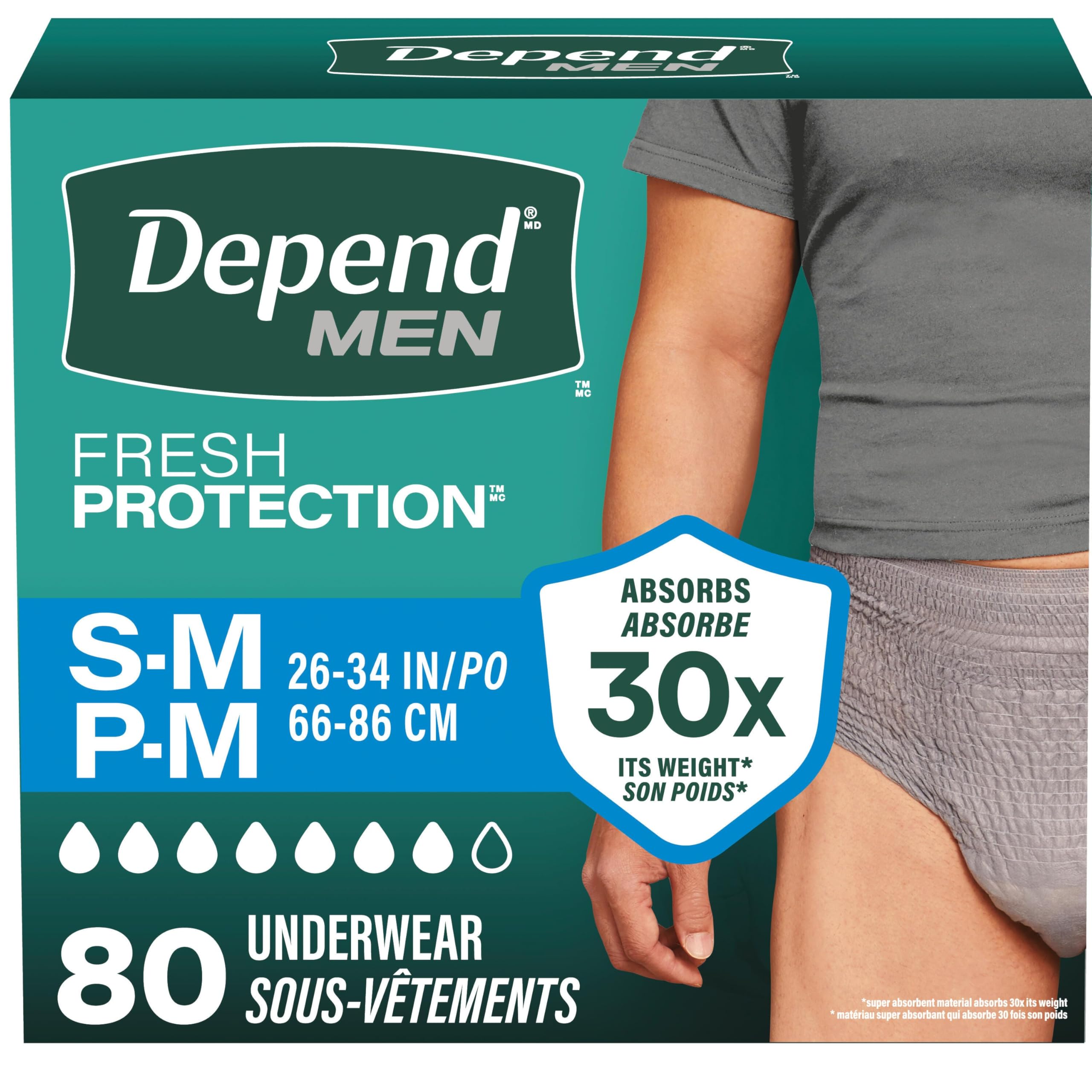 Depend Fresh Protection Adult Incontinence Underwear for Men (Formerly Depend Fi