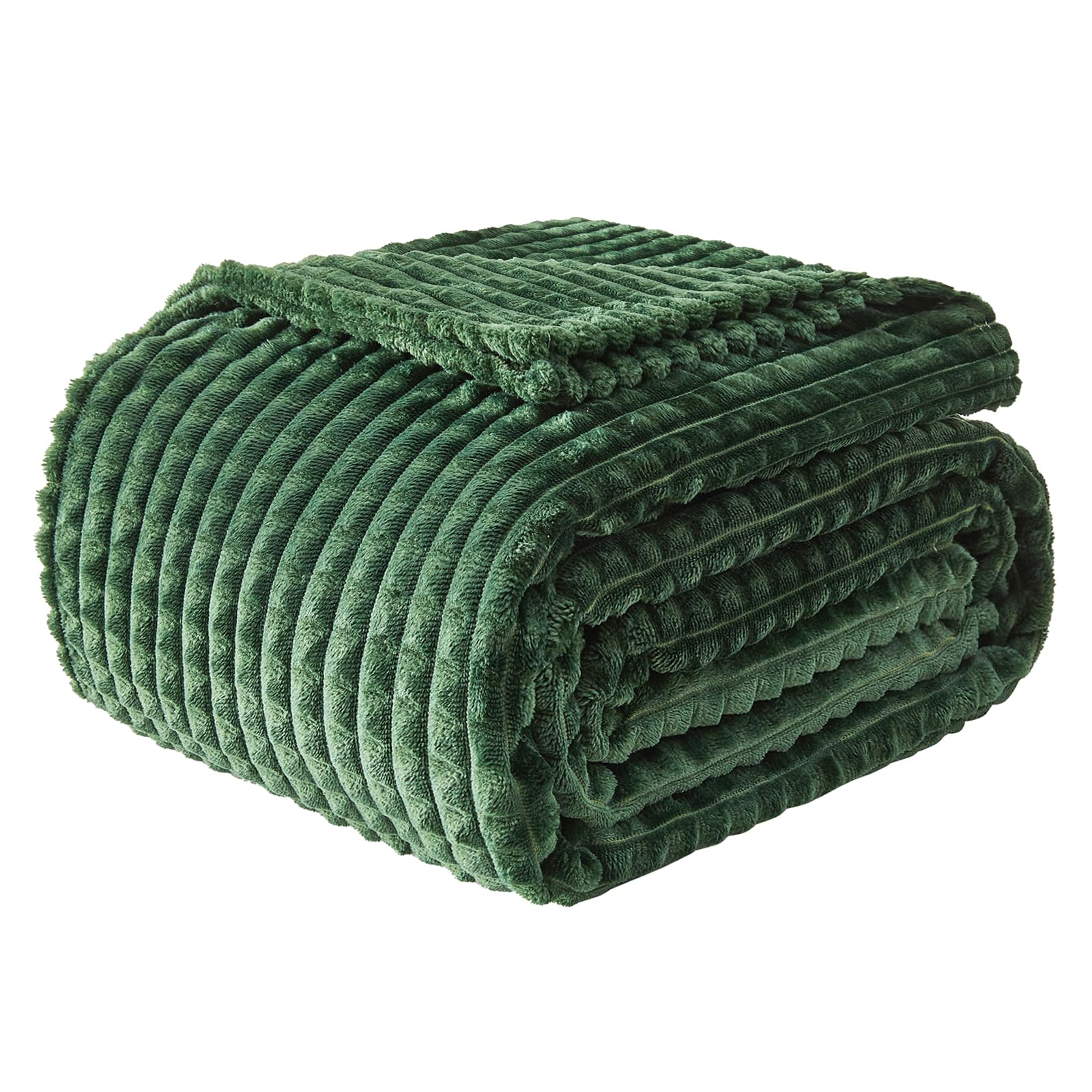 EMME Fleece Throw Blanket for Sofa, Soft, Fluffy, 200 x 230cm, 3D Touch Experien