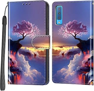Case for Samsung Galaxy A7 2018 Case, Pink Tree