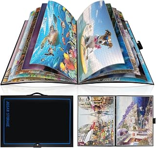 ALL4JIG 20.87"×28.15" Puzzle Binder – Space-Saving Storage Folder for 500–1000 Pieces Puzzle Collection, Holds 20 Puzzles, HD Film Pockets, Birthday Gift for Mom & Grandma