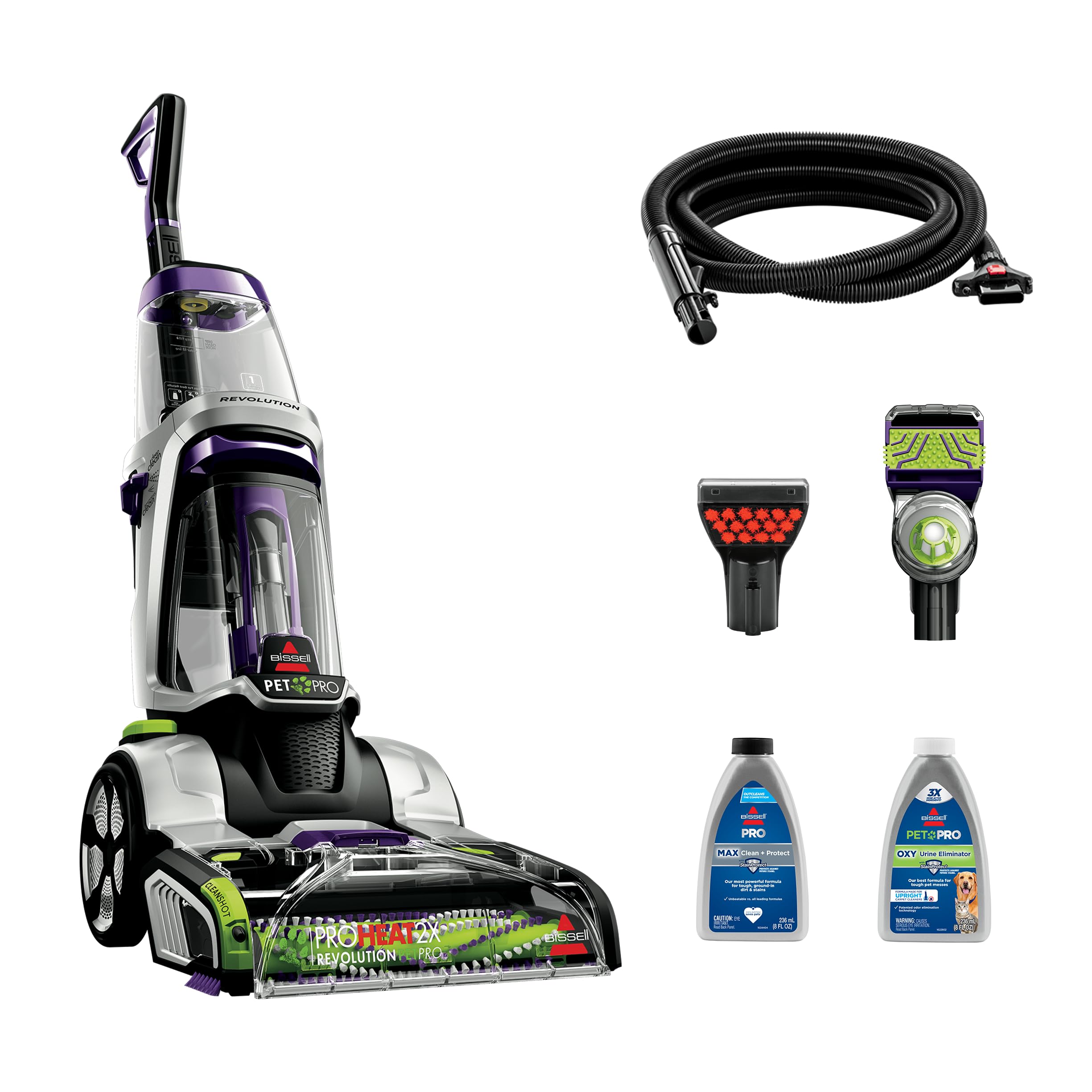 BISSELL ProHeat 2X Revolution Pet Pro Plus Carpet Cleaner, 3588F | Dual Dirt Lif