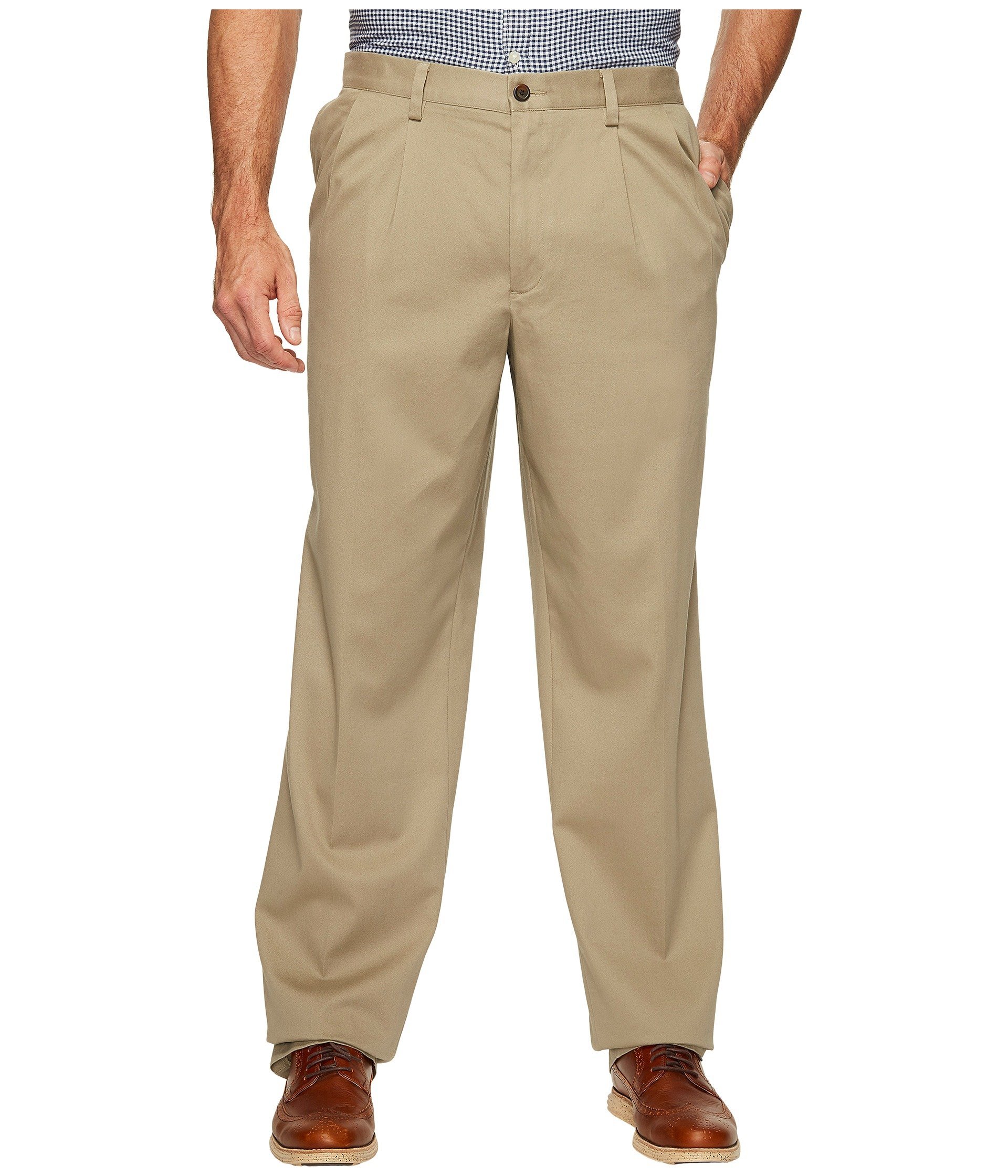Dockers Men's Classic Fit Easy Khaki Pants-Pleated (Standard and Big & Tall), Ti