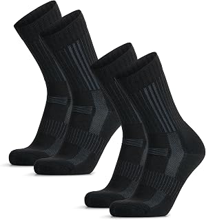 DANISH ENDURANCE Terrain Expert Pro Unisex Merino Wool Hiking Socks, Breathable and Anti-Blister, for Men and Women, 2 Pack