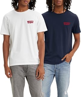 Levi's Men's Crewneck Graphic T-Shirt, Pack of 2