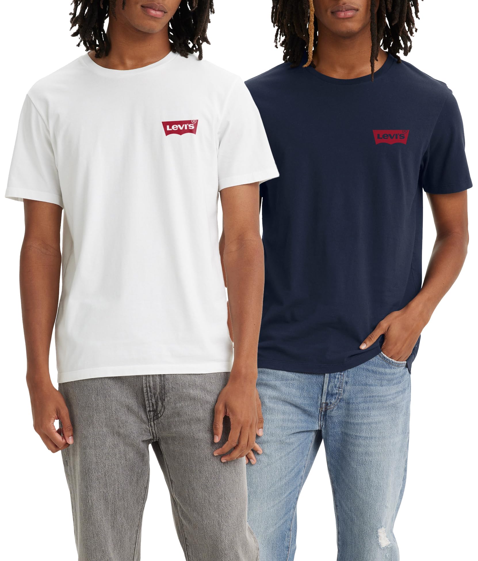 Levi's Men's Crewneck Graphic T-Shirt, Pack of 2