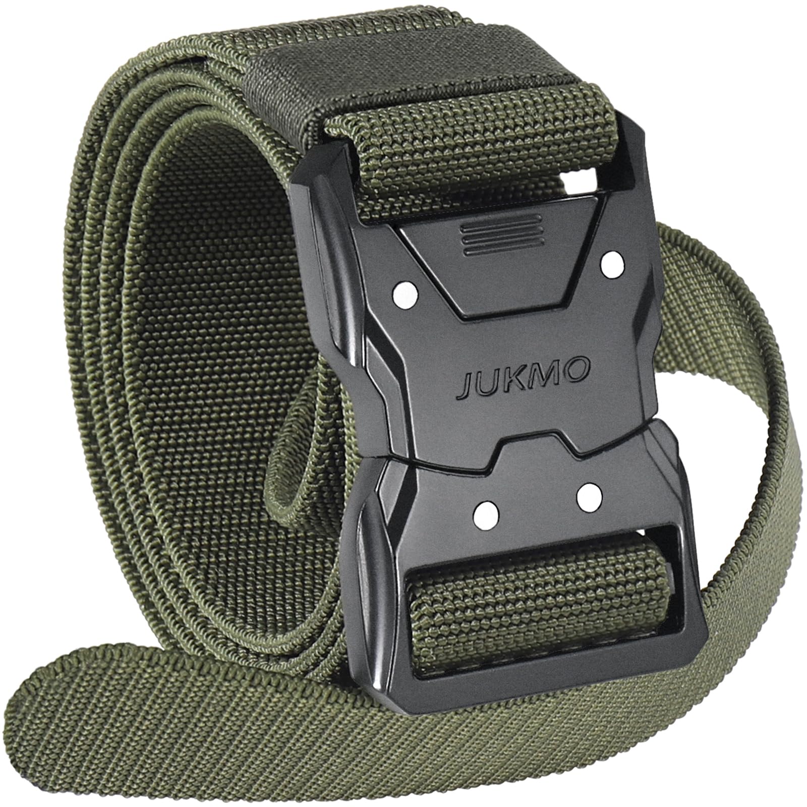 JUKMO Tactical Quick Release Belt, 1.5 Inch Nylon Belt with Heavy Duty Seat Belt
