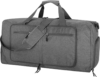 60L Large Foldable Travel Duffel Bag Gym Bag Men Women Lightweight Waterproof Weekend Bags for Camping Luggage Sports Vacation