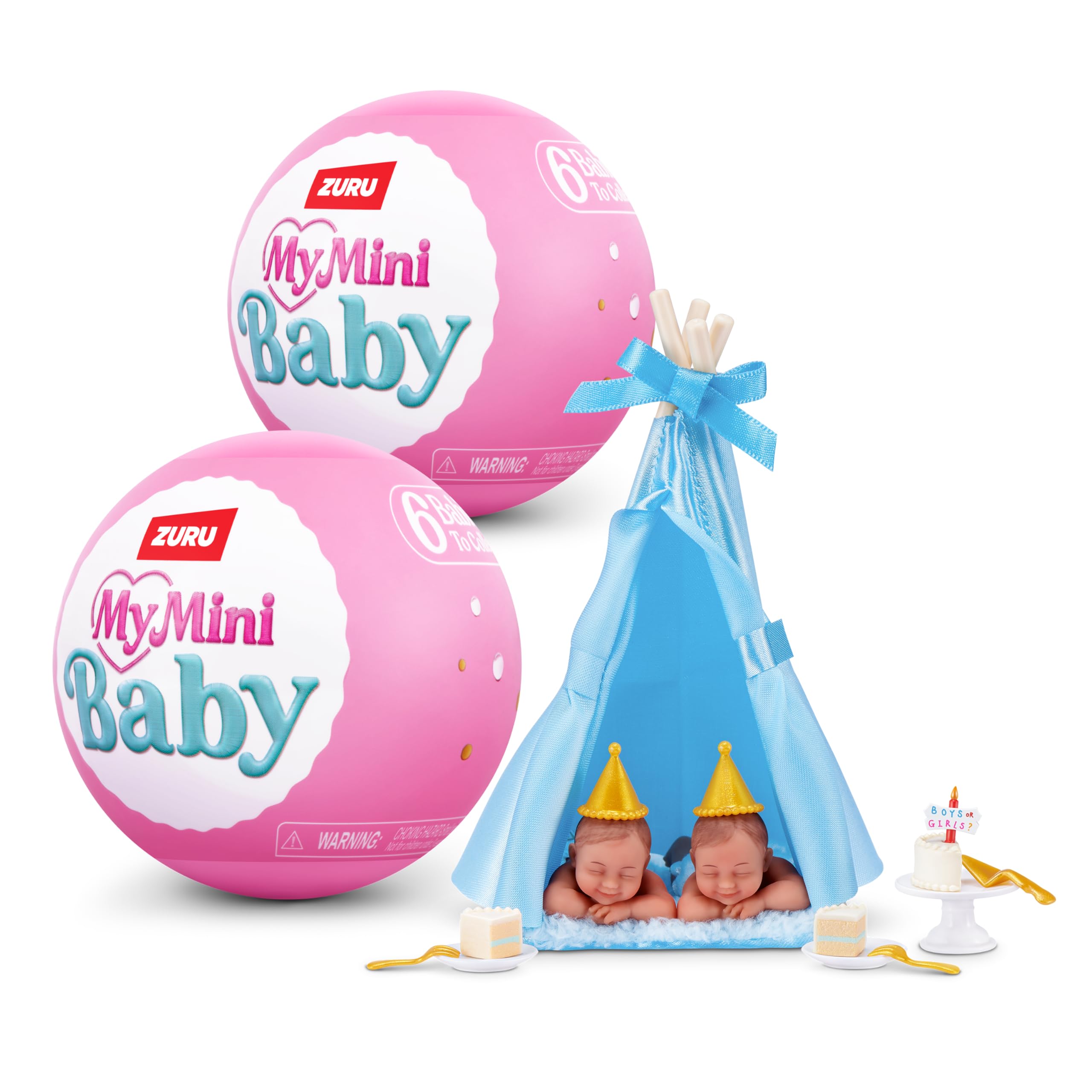 My Mini Birthday Series 1 (2 PACK) by ZURU – Collectible Mystery Capsule Baby Do