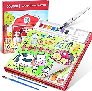 JoyCat Paint with Water Coloring Books for Toddlers (Farm)