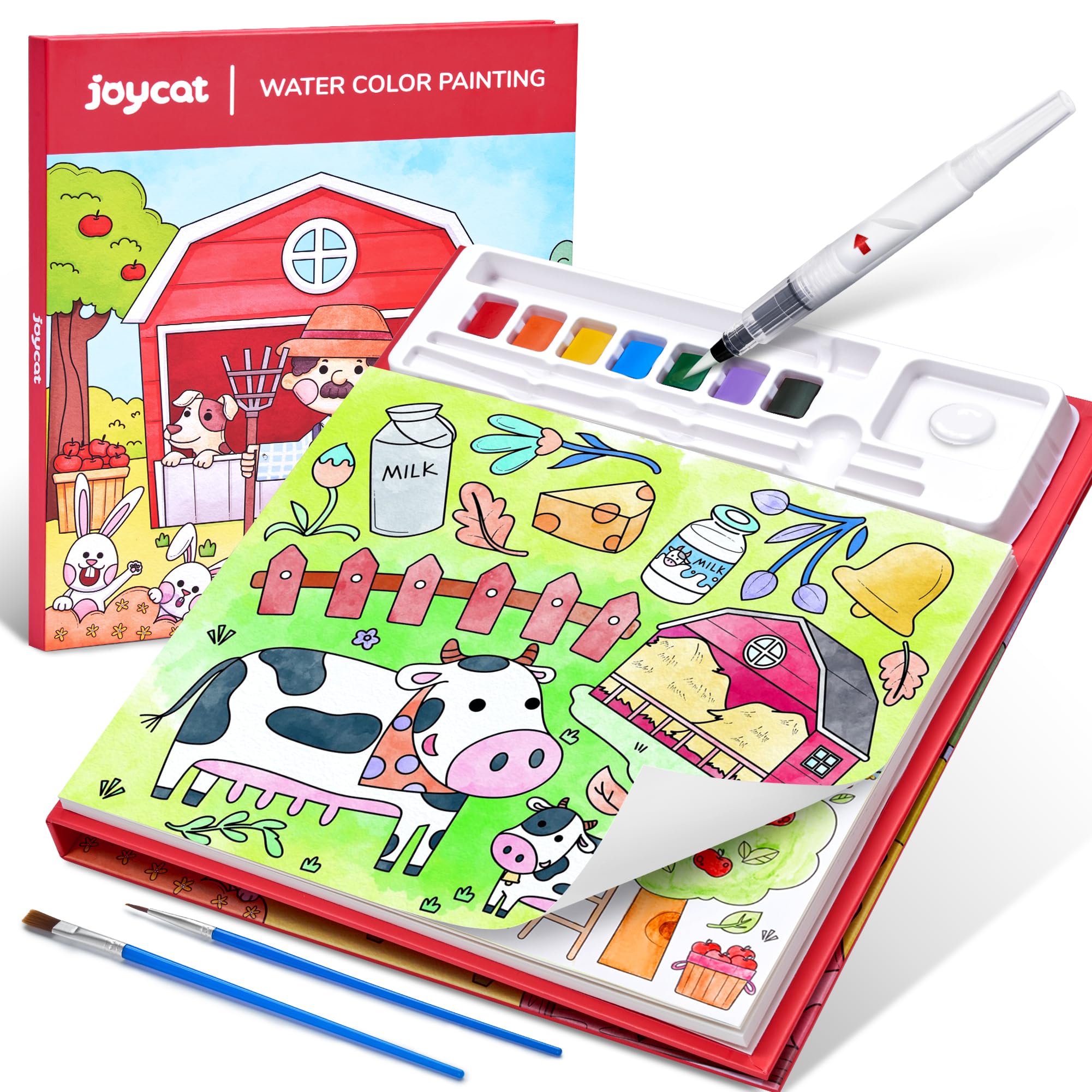 JoyCat Paint with Water Coloring Books for Toddlers (Farm)