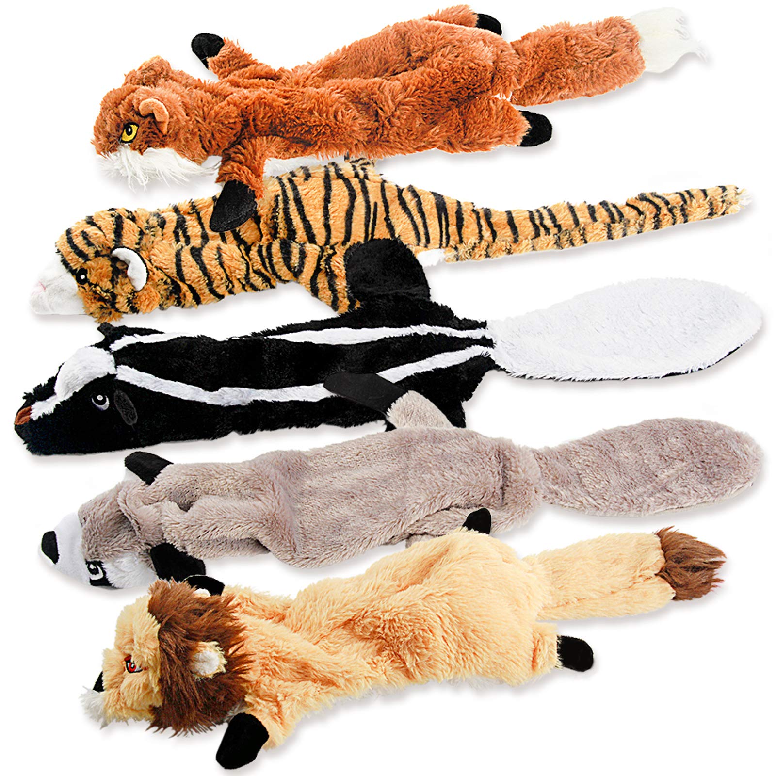 Dog Squeaky Chew Toys No Stuffing Soft Plush for Small Medium Large Breed | Best