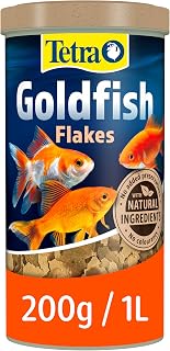Tetra Goldfish Flakes - flake fish food for all goldfish and other coldwater fish, 1L