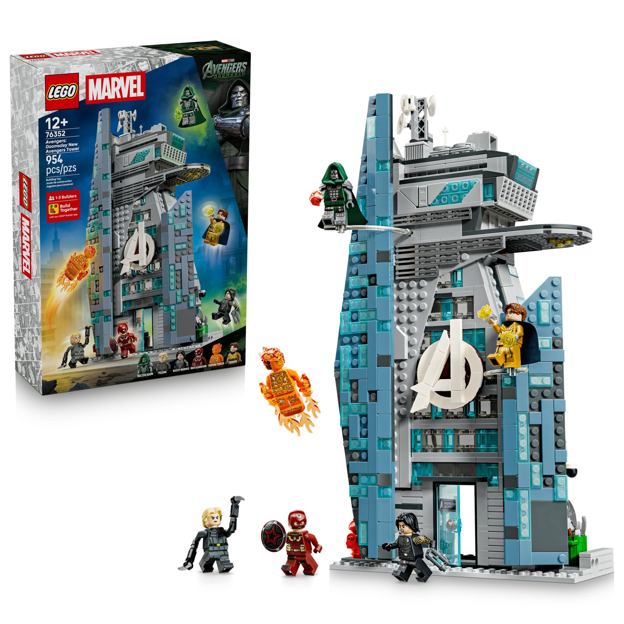 LEGO Marvel Avengers: Doomsday New Avengers Tower 76352 | Building Toy for Boys 