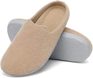 Mishansha Slippers Felt Comfort Slippers for Women Men Size 36-47