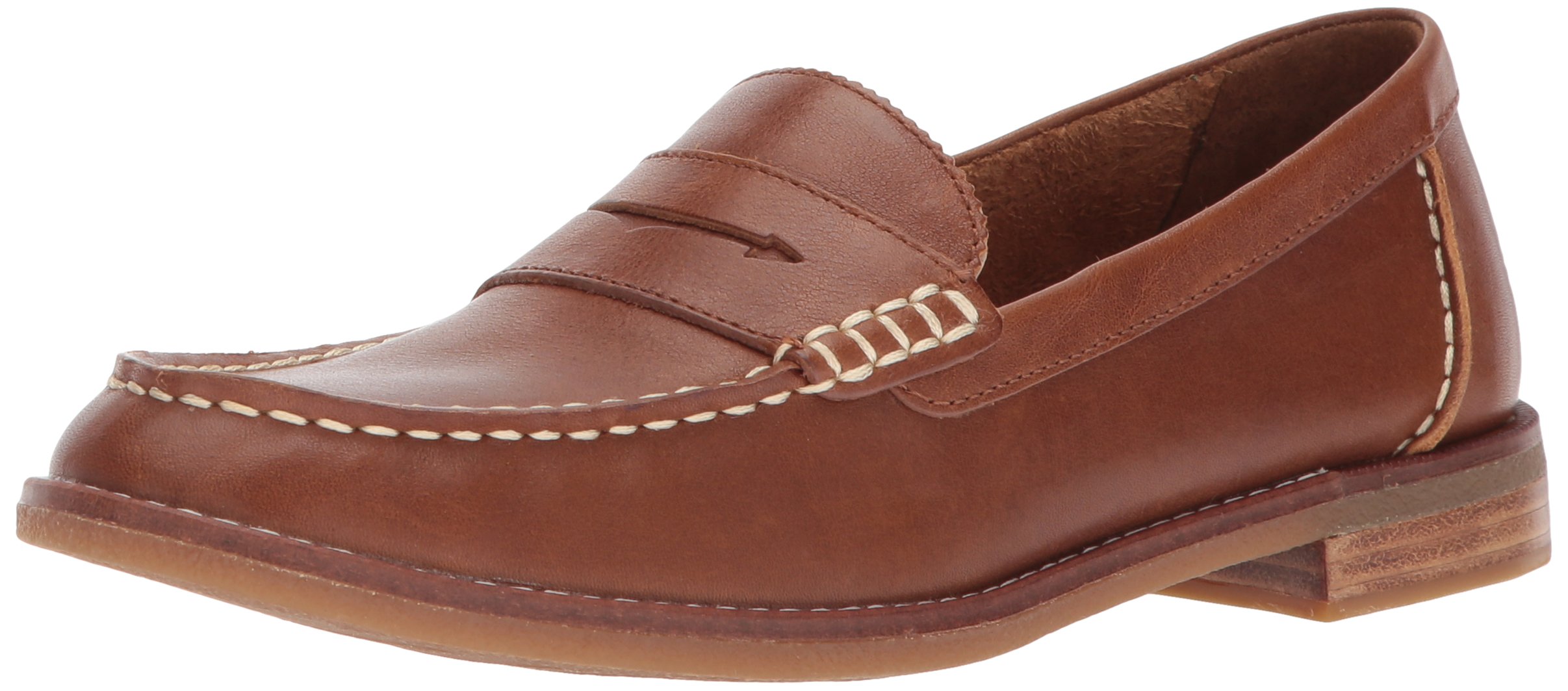 Sperry Women's Seaport Penny Loafer, Tan, 12 M US