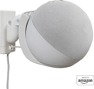 Made For Amazon Wall Mount, White, Echo (4th generation)