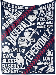 InnoBeta Baseball Gifts Flannel Throw Blanket for Men, Coach, 50" x 65"