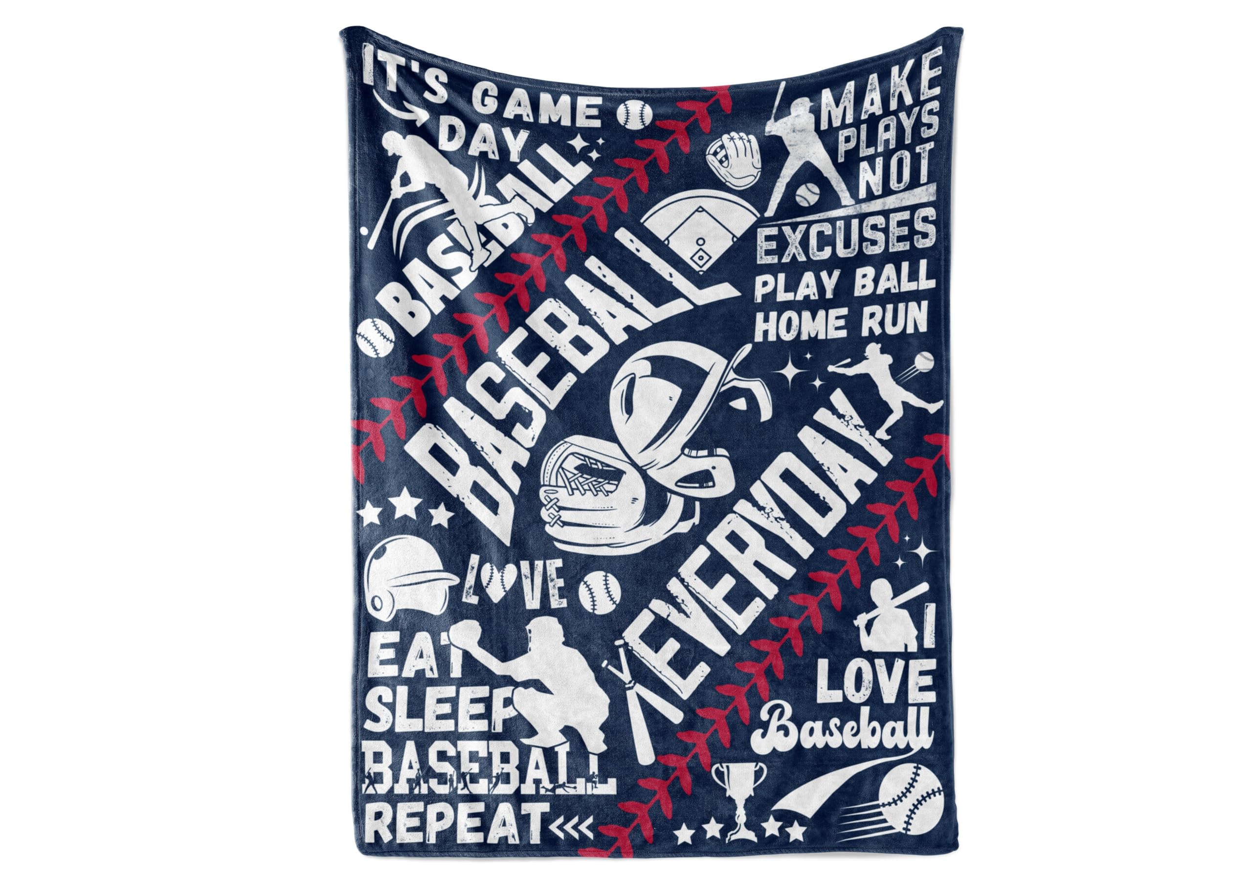InnoBeta Baseball Gifts Flannel Throw Blanket for Men, Coach, 50" x 65"
