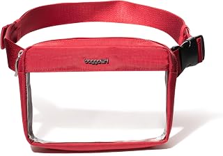 Baggallini Clear Stadium Belt Bag Red One Size