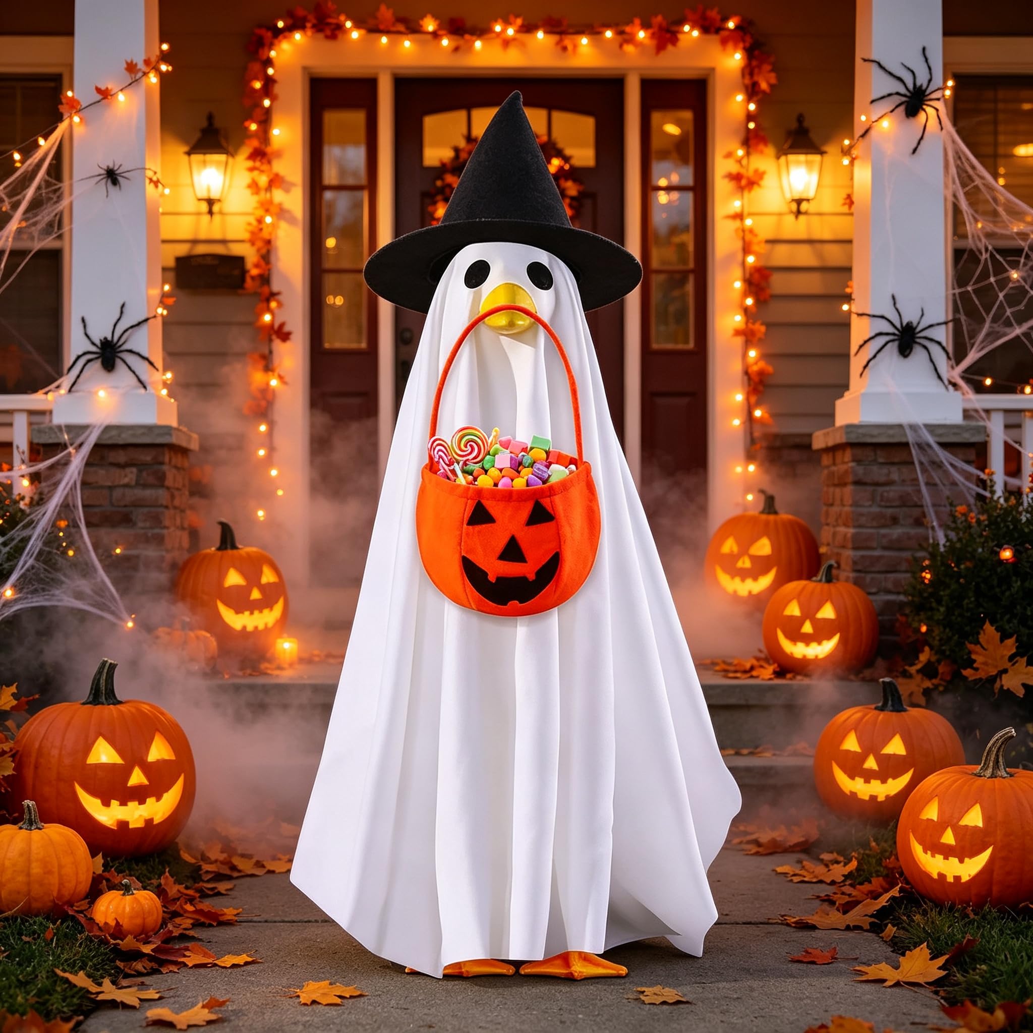 23inch Porch Goose Outfits Set (Fall Dress) | Cute Goose Statue Clothes Set, for