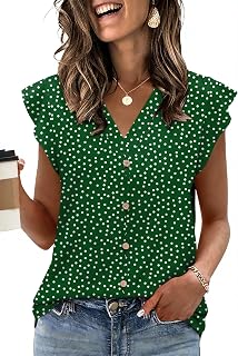 XIEERDUO Womens Tops Ruffle Sleeve Tunic Top Ladies Tops and Blouses Spring Clothes Tunic Tops for Women Business Casual