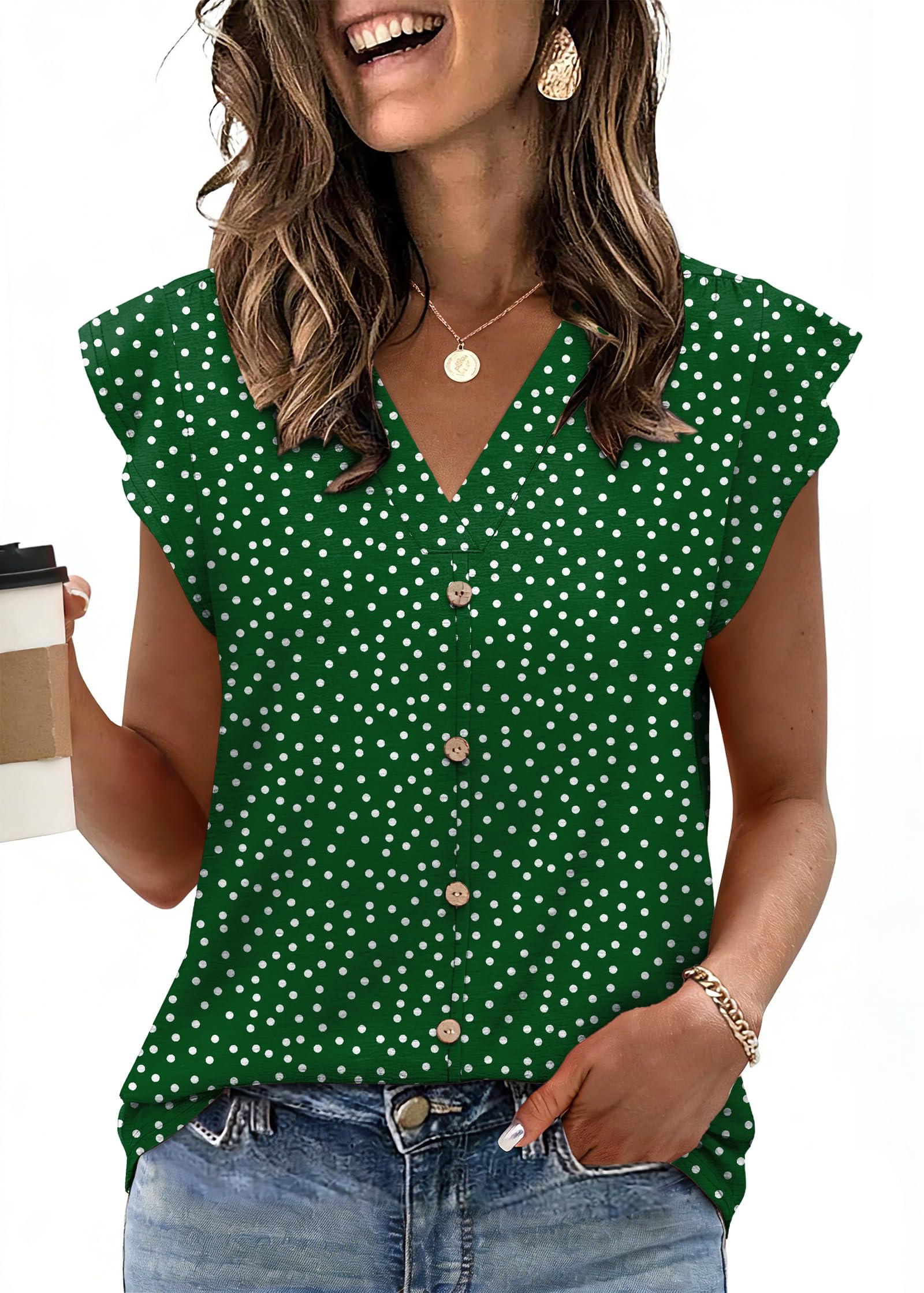 XIEERDUO Womens Tops Ruffle Sleeve Tunic Top Ladies Tops and Blouses Spring Clot