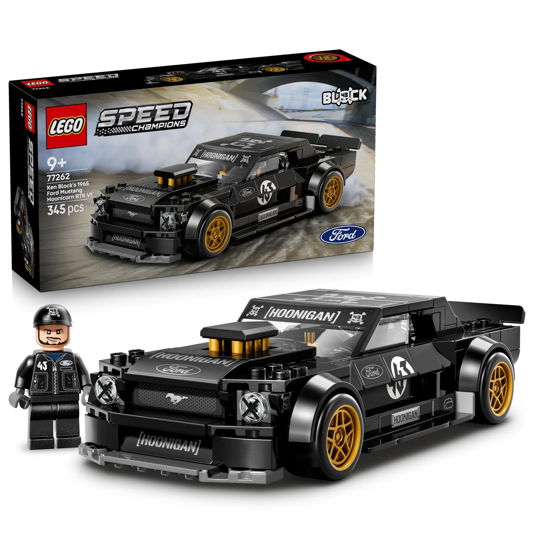 LEGO Speed Champions Ken Block's '65 Ford Mustang Hoonicorn V1-77262 | Toys for 