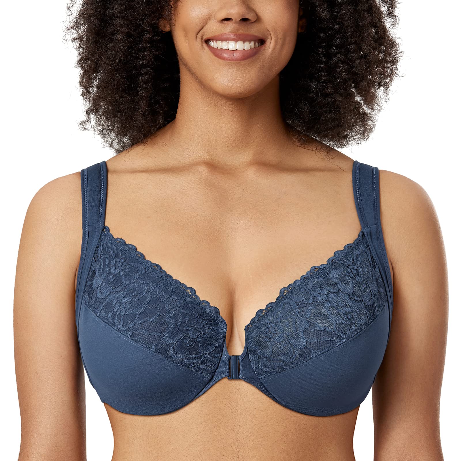 DELIMIRA Front Closure Bra for Women
