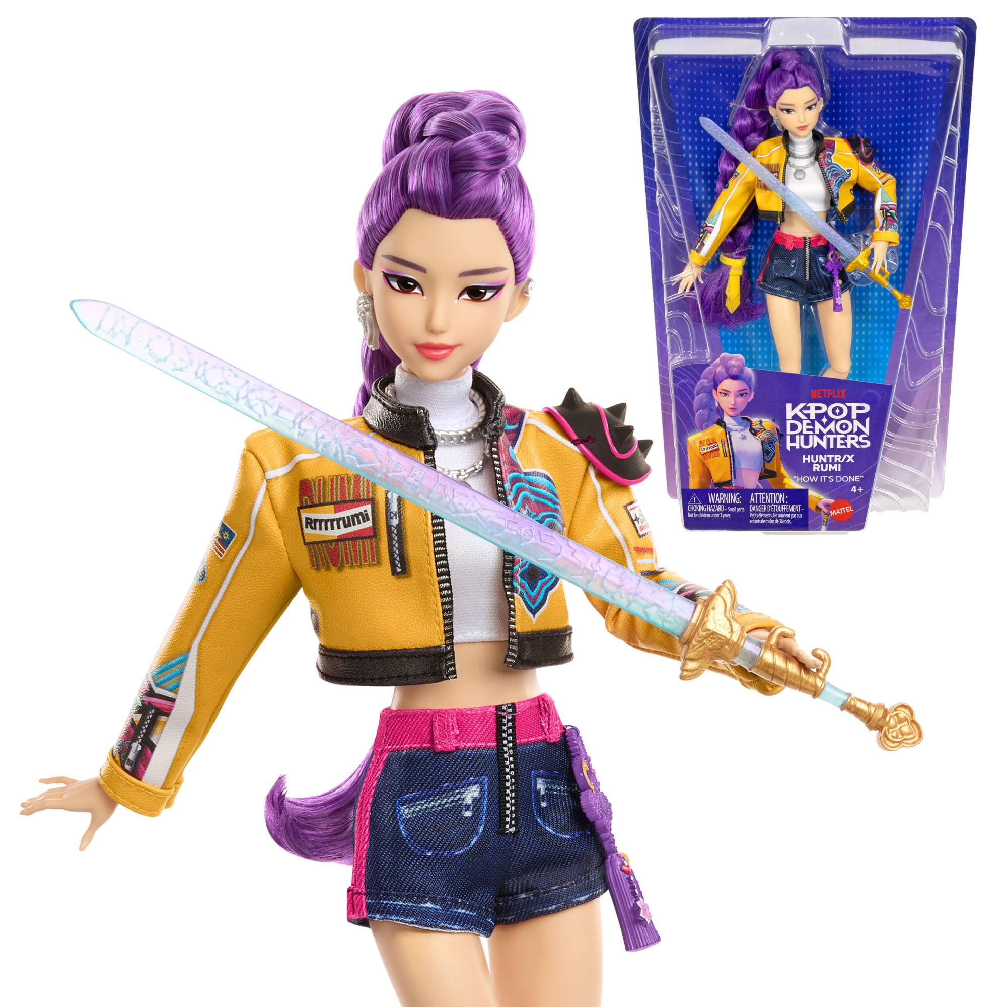 Mattel KPop Demon Hunters HUNTR/X Rumi Fashion Doll | Wearing “How It’s Done” Pe