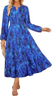 GRACE KARIN Womens Fall Long Sleeve Maxi Dress