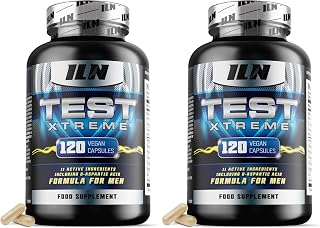 Test Xtreme Supplement for Men – High Strength Booster – 120 Capsules (Pack of 2)