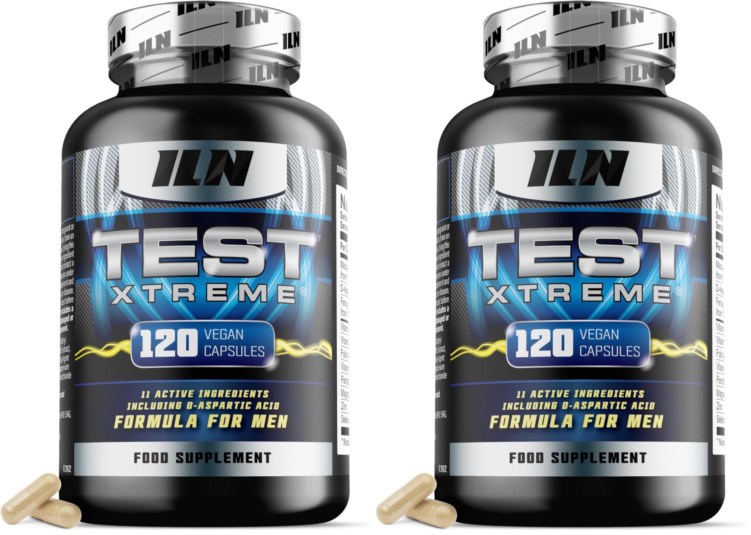 Test Xtreme Supplement for Men – High Strength Booster – 120 Capsules (Pack of 2