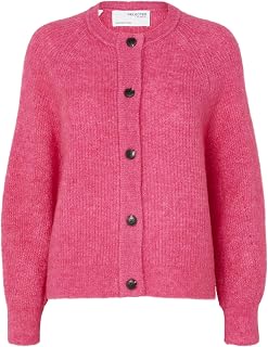 SELECTED FEMME Slflulu Ls Knit Short Cardigan B Noos