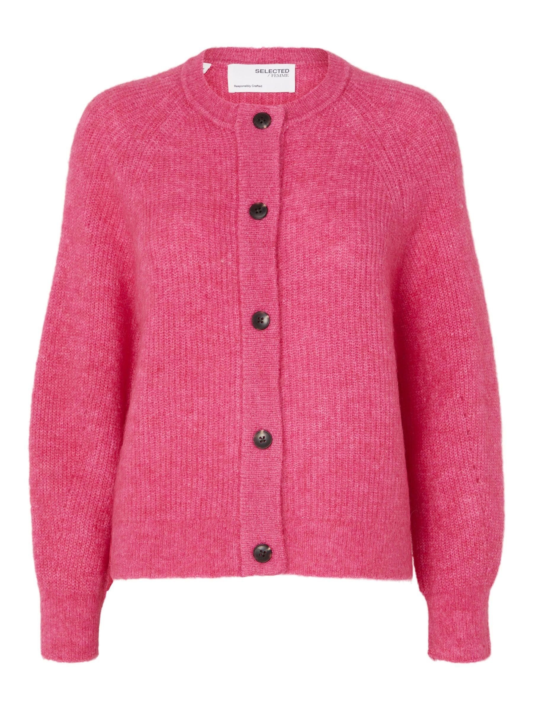 SELECTED FEMME Slflulu Ls Knit Short Cardigan B Noos