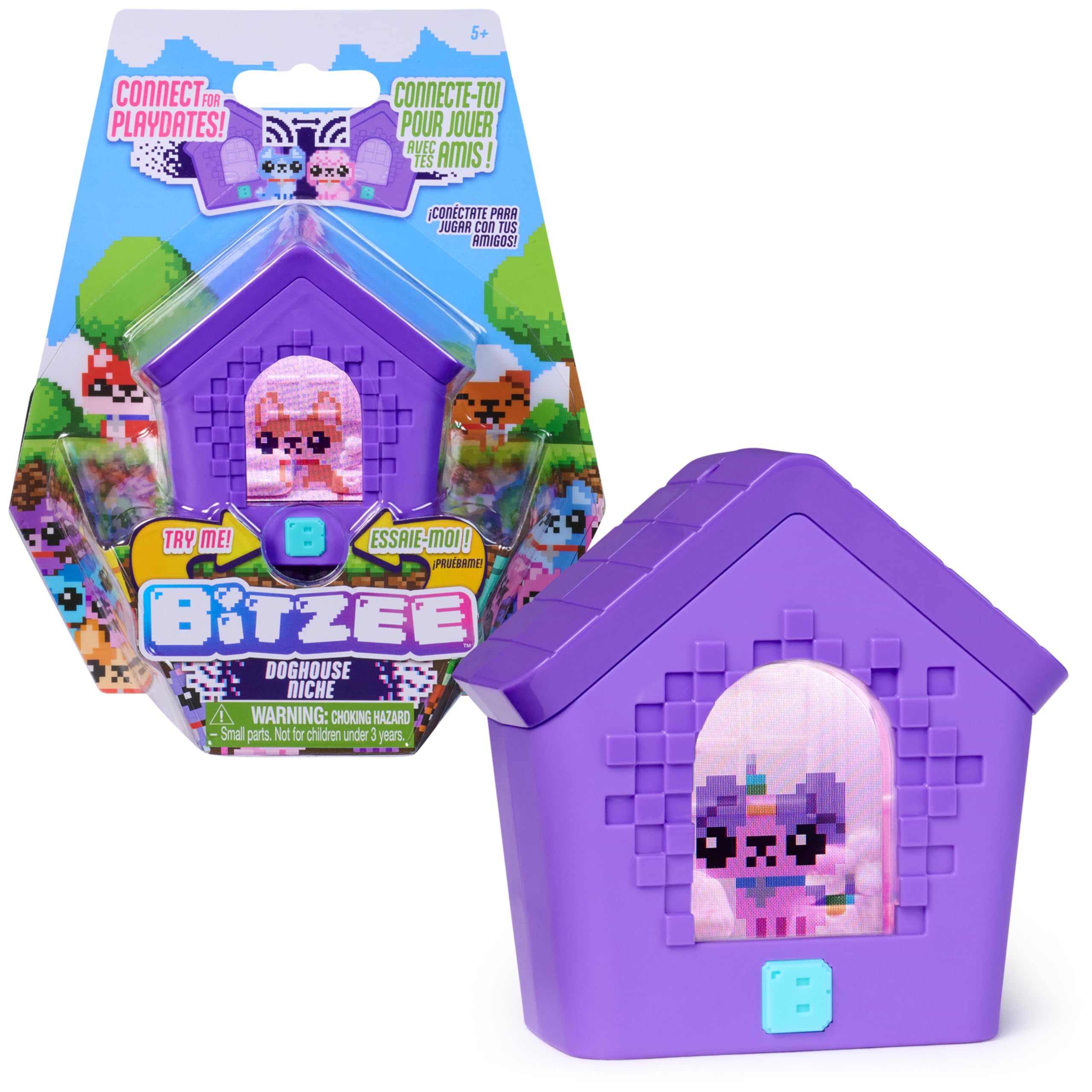 Bitzee Doghouse Interactive 3D Playroom & Digital Pet, Ages 5+ | Unlock 15 Puppi