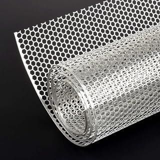 AggAuto Universal 40"x13" Car Grill Mesh Honeycomb 6mm Spacing 1mm Silver | Aluminum Alloy Automotive Grille Insert Bumper, One of the Most Multifunctional Shape Grids 100x33cm