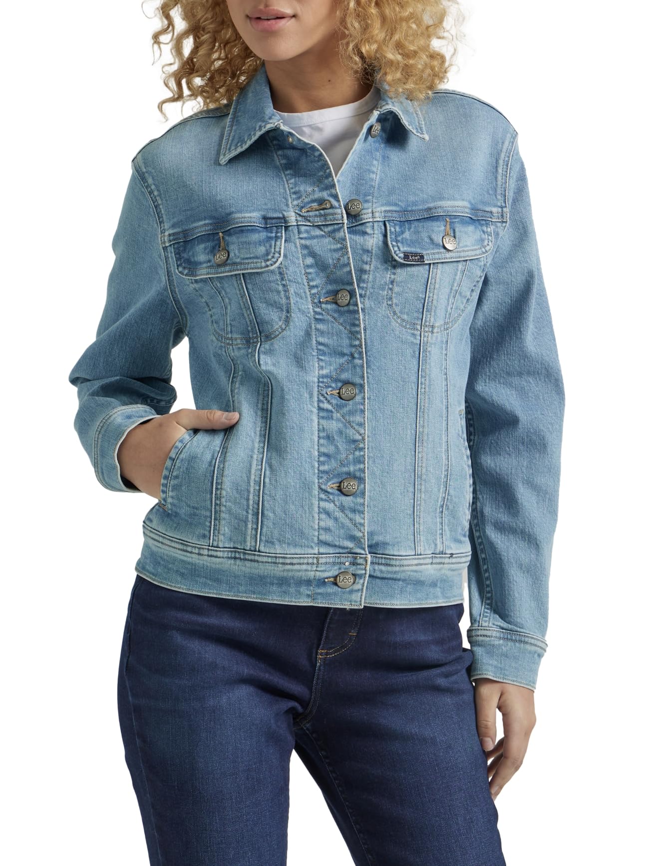 Lee Denim Jacket, Legendary Rider Denim Jacket, Women's, Sunday Light, X-Large