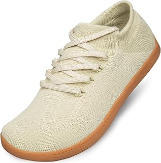 Raoendis Women Barefoot Trainers Wide Toe Minimalist Loose Fit Comfortable Walking Trail Running Fitness Shoes