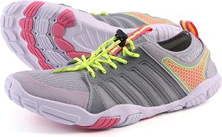 JOOMRA Women's Minimalist Trail Running Barefoot Shoes | Wide Toe Box | Zero Drop, All Black, 42