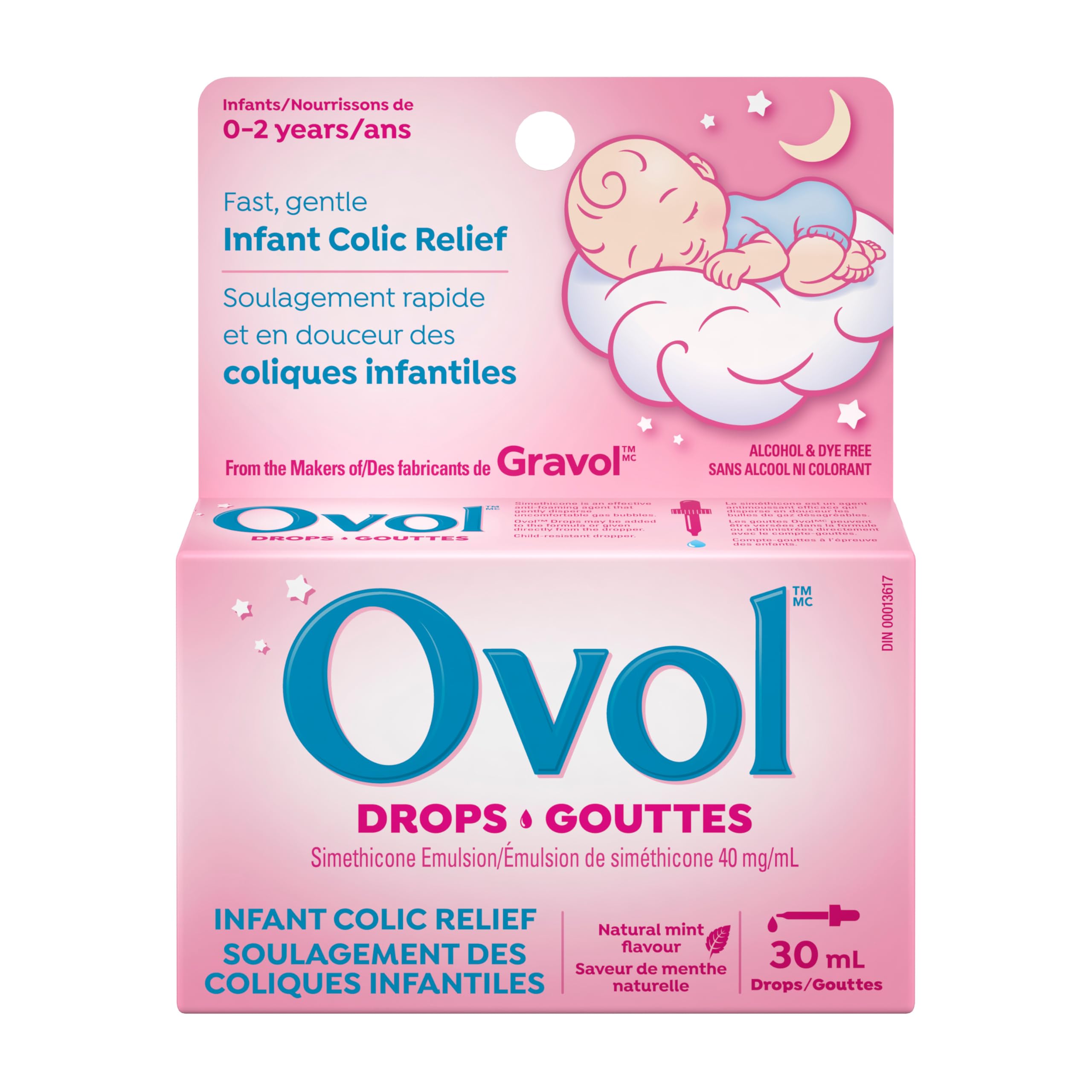 Ovol Infant Colic Relief Drops, 30 mL | Fast, gentle Infant Colic Relief for inf