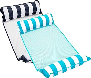 Aqua 4-in-1 Monterey Hammock Pool Float & Water Hammocks – 2-3-4 Multipacks – Multiple Colors/Styles – for Adults and Kids Floating