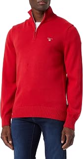 Gant Classic Cotton Half Zip Men's Pullover (Pack of 1)