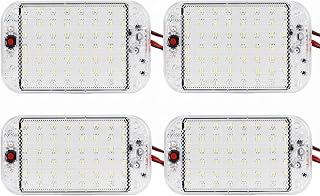 12V LED RV Lights with ON/Off Switch - 5W Daylight 500LM, Interior Lighting for RV Van Trailer Camper Boat - Pack of 4