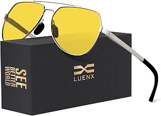 LUENX Aviator Polarized Sunglasses Men Women Classic UV400 Driving